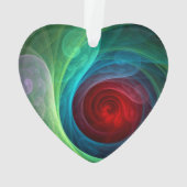 Tempête rouge Floral Art moderne Abstrait Motif co (dos)