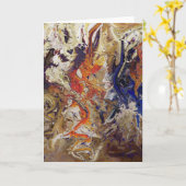 Tempête sur la carte de voeux de plage (Fleur jaune)