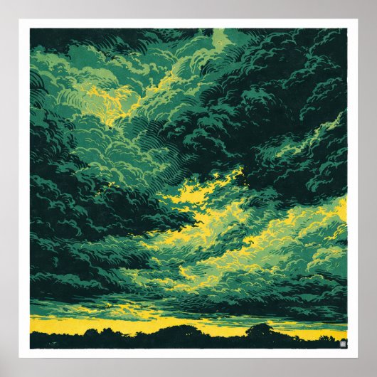 Tempête tropicale - Impression d'art d'archive (Devant)