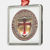 TEMPLAIRE MUNTEN. METALEN ORNAMENT (Links)