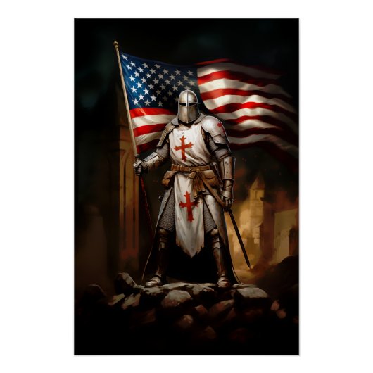 Templar American Knight Perfect Poster (Voorkant)