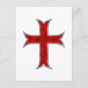 Templar Cross Briefkaart