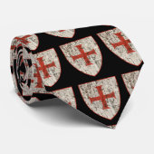 Templar Cross, onderdrukt Stropdas (Opgerold)