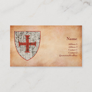 Templar Cross, onderdrukt Visitekaartje