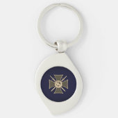 Templar Cross Sleutelhanger (Voorkant)