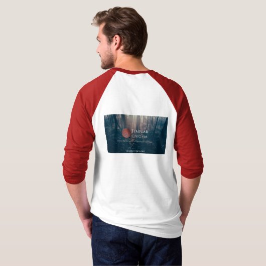 Templar Enigma Baseball T T-shirt (Achterkant volledig)