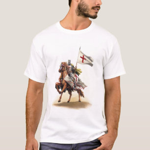 Templar Knight Crusader Jerusalem Cross T-Shirt