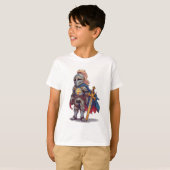 Templar Knight Crusader Kid's Tee Shirt (Voorkant volledig)