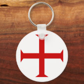 templar messghts red cross malta teutonic hospitaa sleutelhanger (Voorkant)