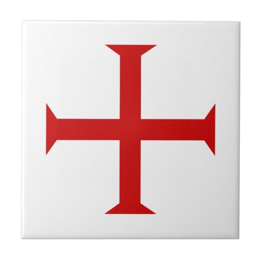 templar messghts red cross malta teutonic hospitaa tegeltje (Voorkant)