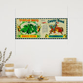 Templar Peas LabelGrand Rapids, MI Poster (Keuken)