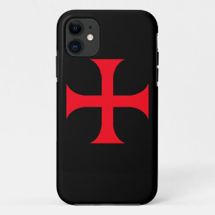 Templar-rood kruis iPhone 11 hoesje