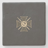 Templar Stenen Onderzetter (Voorkant)