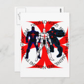 Templar Superhelds Briefkaart (Voorkant / Achterkant)