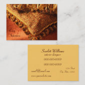 Templat de carte de visite de décorateur de (Devant / Derrière)