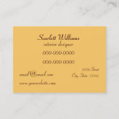 Templat de carte de visite de décorateur de (Dos)