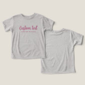 Template Bella+Canvas Tri-blend Baby Grey & Pink (Design Recto & Verso)