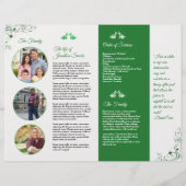 Template brochure voor uitvaartprogramma (Achterkant)