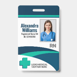 Template Employee Photo Nurse ID Badge