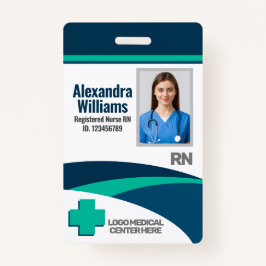 Template Employee Photo Nurse ID Badge