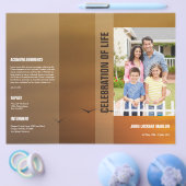 Template folder voor uitvaart flyer (Enkel)