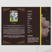 Template folder voor uitvaartprogramma Brochure (Achterkant)