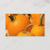 TEMPLATE VAN DE POMPKIN HARVEST BUSINESS CARD VISITEKAARTJE (Achterkant)