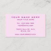 Template voor aangepaste promotionele visitekaartj visitekaartje (Achterkant)