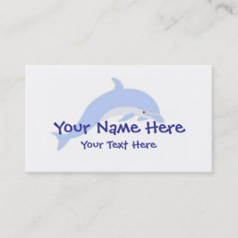 Template voor Dolphin Dance-visitekaartje Visitekaartje