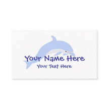 Template voor Dolphin Dance-visitekaartje