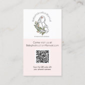 Template voor een dubbele, aangepaste moderne bedr visitekaartje (Achterkant)