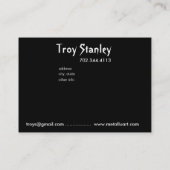 Template voor een speciale visitekaartje voor leve (Achterkant)