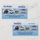 Template voor visitekaartje voor verzekering (Voorkant / Achterkant)