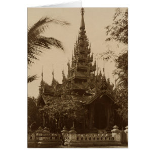 Temple à Mandalay, Birmanie, fin du 19ème siècle