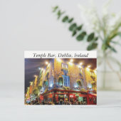 Temple Bar, Dublin, Ierland Briefkaart (Staand voorkant)