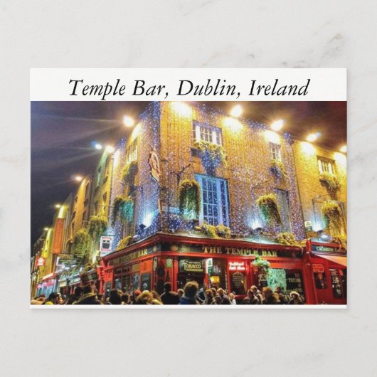 Temple Bar, Dublin, Ierland Briefkaart (Voorkant)