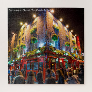 Temple Bar Dublin Ierland. Legpuzzel
