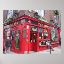 "Temple Bar" — Dublin, Ierland Poster