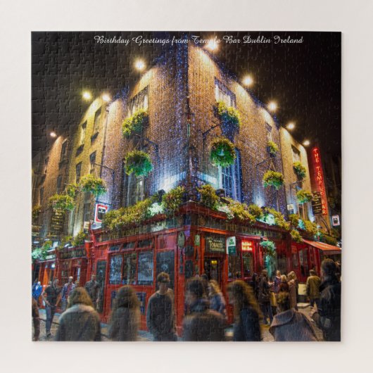 Temple Bar Dublin Irlande. Jigsaw Puzzle (Vertical)