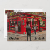Temple Bar in Dublin, Ierland Briefkaart (Voorkant / Achterkant)
