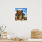 Temple bouddhiste cambodgien & Affiche de citation (Cuisine)