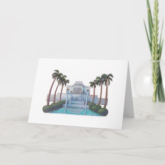 Temple Card Laie Hawaii Kaart (Voorkant)