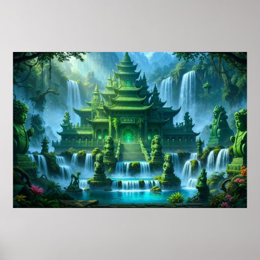 Temple Castle of the Secret Jade Throne Poster (Voorkant)