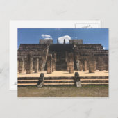 Temple Chichen Itza des Guerriers #2 Carte postale (Devant / Derrière)