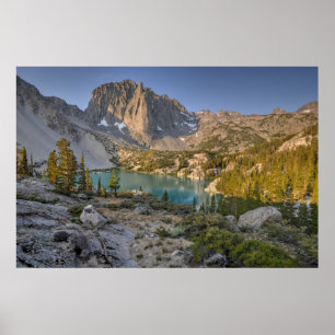Temple Crag en Second Lake Poster