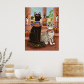 Temple de Bastet Egypte Bast Goddess Poster de cha (Cuisine)