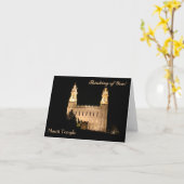 Temple de Carte pour notes-Manti la nuit (Fleur jaune)