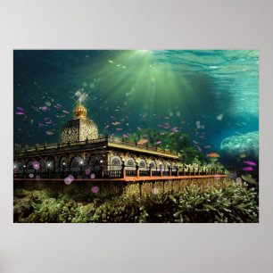 Temple De La Barrière De Corail - Poster