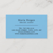 Temple de Louxor, Egypte, Carte de visite d'agent  (Dos)