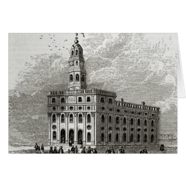 Temple de Mormon à Salt Lake, 1854 (Devant horizontal)
